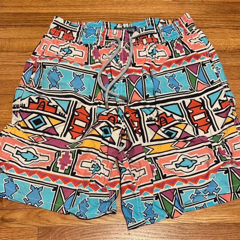 Vilebrequin Multicolor Geometric Athletic Shorts